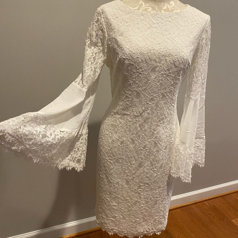 WHBM White Lace Dress